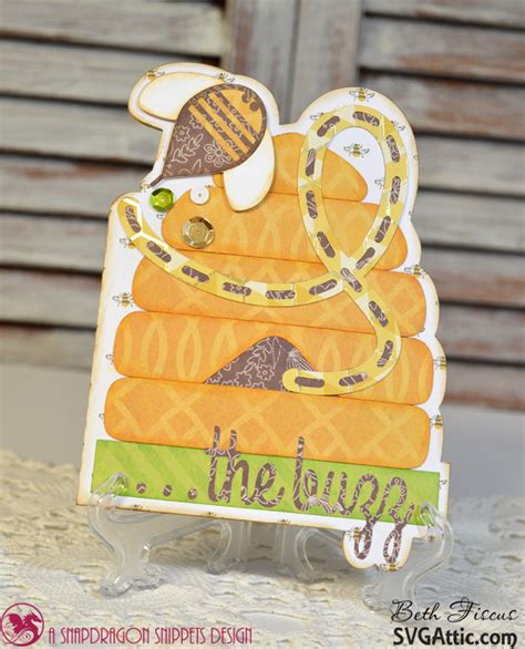 SVG Attic Blog: Bee Hive Card with Beth