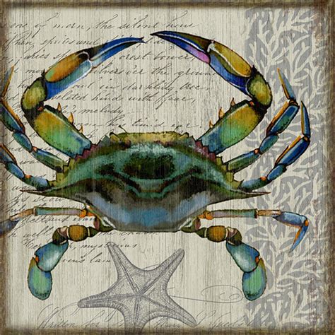 Blue Crab I Wall Art | Caron's Beach House