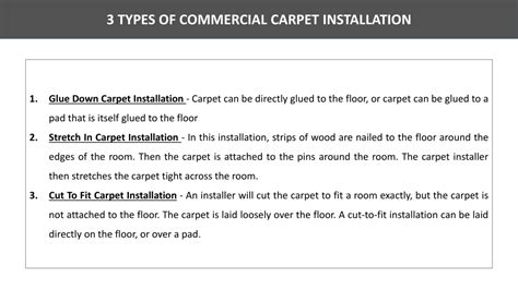 PPT - 3 Types of Commercial Carpet Installation in NYC PowerPoint Presentation - ID:11125829