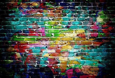 Colorful Brick Wall Backdrops Portrait Photography Backdrops HJ03185 | Brick wall backdrop ...