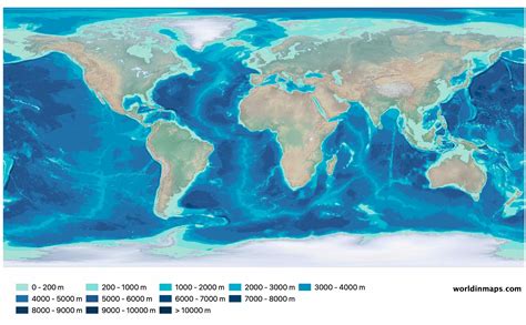 Oceans On World Map