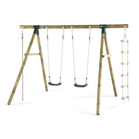 Buy Gibbon Wooden Garden Swing Set | Plum - Award Winning Play Specialists