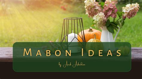 Mabon Ideas