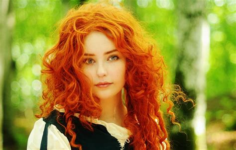 Wallpaper Disney, Pixar, cosplay, cosplay, redhead girl, Disney, Brave heart, Merida, Merida ...