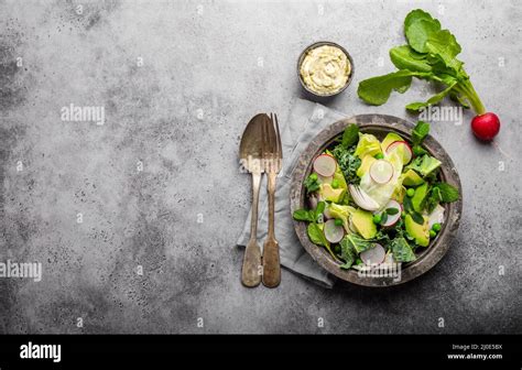 Green healthy salad Stock Photo - Alamy