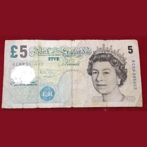 England 5 Pound Elizabeth Rare note Lowest price - Coinbazzar.com