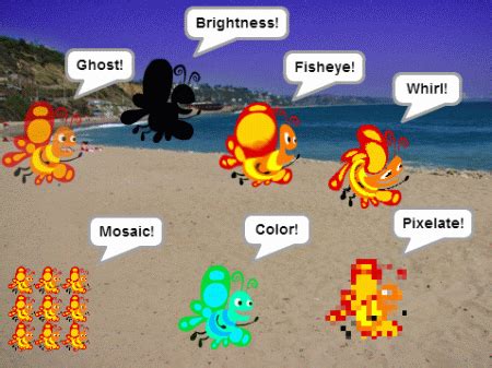 How to make a sprite explode in #Scratch using graphic effects