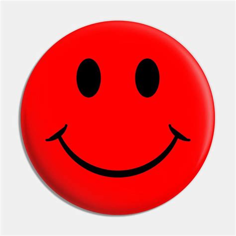 Smiley Face Red Emoji Pin | Smiley Face Red Emoji | Smiley, Emoji, Smiley face