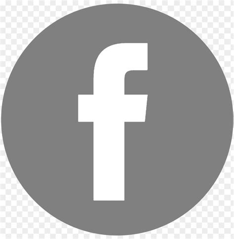 facebook icon png - facebook icon vector gray PNG image with ...