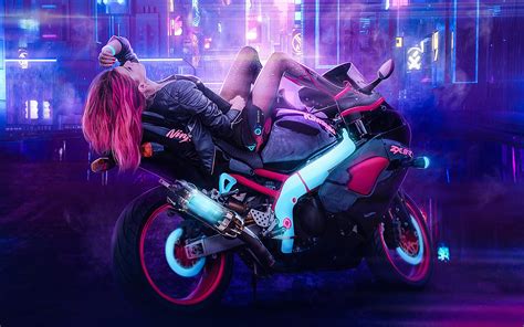 Cyberpunk Motorcycle Desktop Wallpapers - Wallpaper Cave