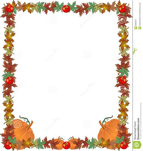 Free Printable Fall Borders - Printable Word Searches