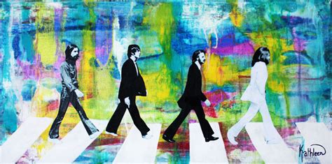 Beatles Painting, Painting by Kathleen Artist | Artmajeur