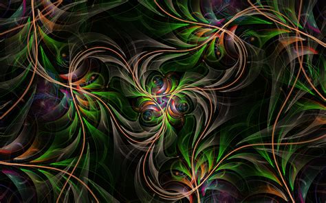 Psychedelic Fractal Vibes: HD Wallpaper for a Trippy Escape