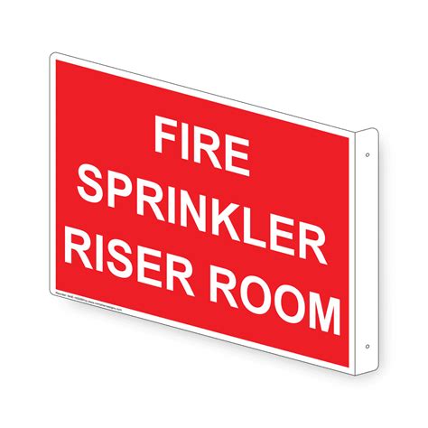 Fire Sprinkler Riser Room Sign NHE-16508Proj Wayfinding