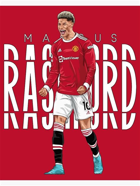 "Marcus rashford red devil celebration goals" Photographic Print for ...