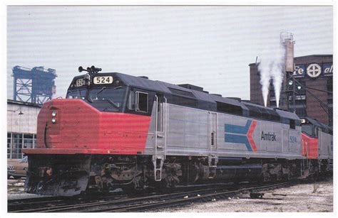 Amtrak EMD SDP40F Passenger Train Locomotive Postcard – TulipStuff