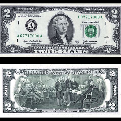 Is Thomas Jefferson On The 2 Dollar Bill - Dollar Poster