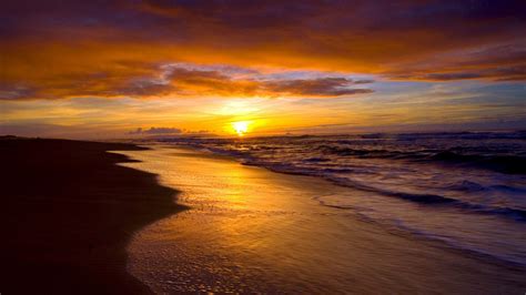 Atardecer en la playa - Fondos HD