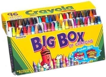 Crayola Big Box Of 96 Crayons With Sharpener - img-Abetzi