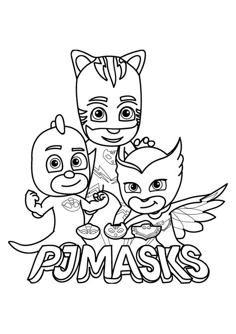 PJ Masks: proud and strong - PJ Masks Coloring Pages for Kids