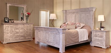 IFD Terra 2pc Panel Queen Bedroom Set in Distressed Vintage White - Queen Bedroom Sets - Bedroom ...