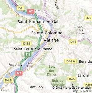 Vienne Map - France