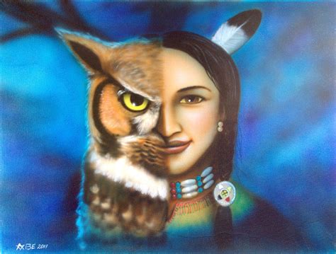 The owl spirit Painting by Amatzia Baruchi | Fine Art America