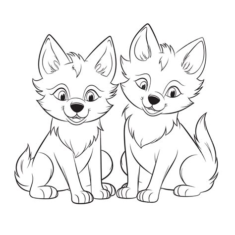 Free Wolf Puppy Coloring Pages