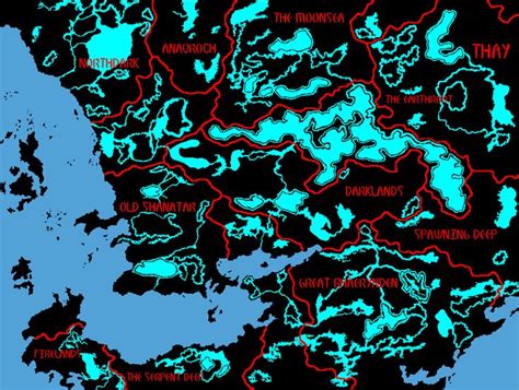 Faerun, the Underdark | Fantasy world map, Fantasy map, Pirate ship drawing