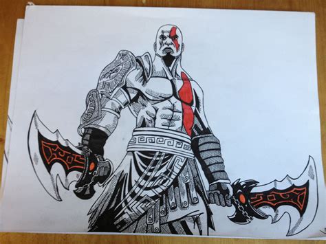 God Of War Kratos Sketch