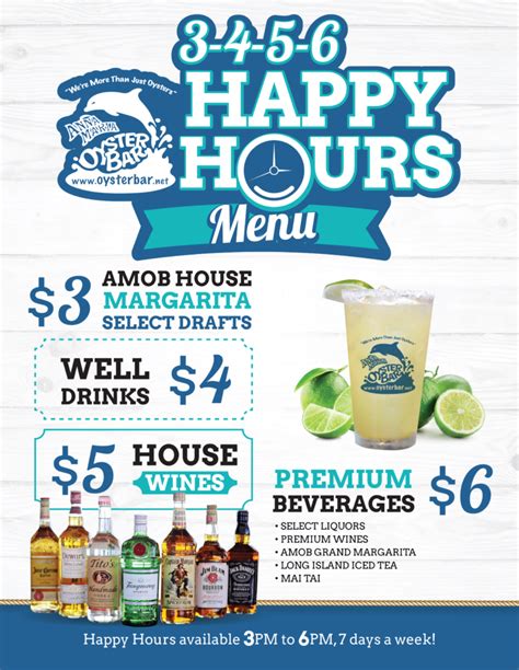 HAPPY HOURS MENU – Anna Maria Oyster Bar