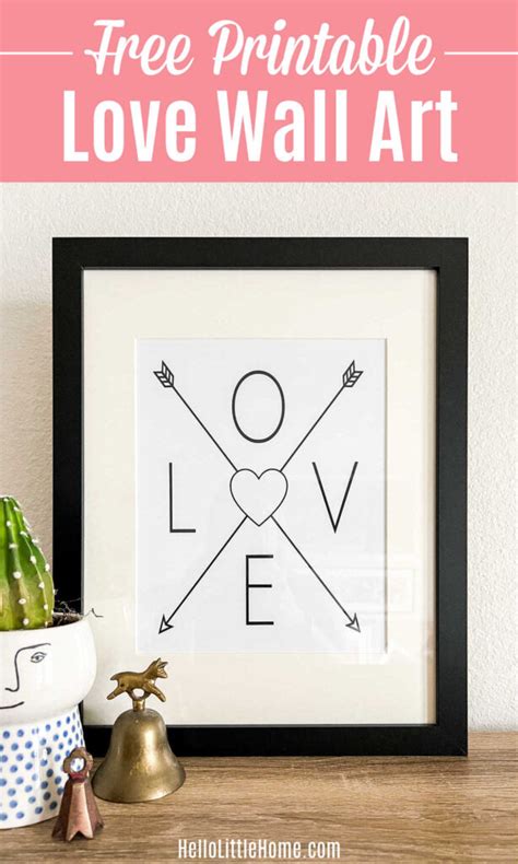 Love Wall Art (FREE Printable) | Hello Little Home