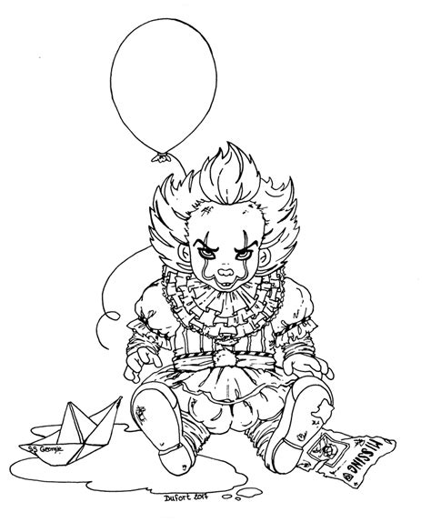 Baby Pennywise - Lineart by JadeDragonne on DeviantArt