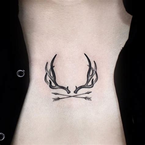 Antlers Tattoo by @choya_tattoo - Tattoogrid.net