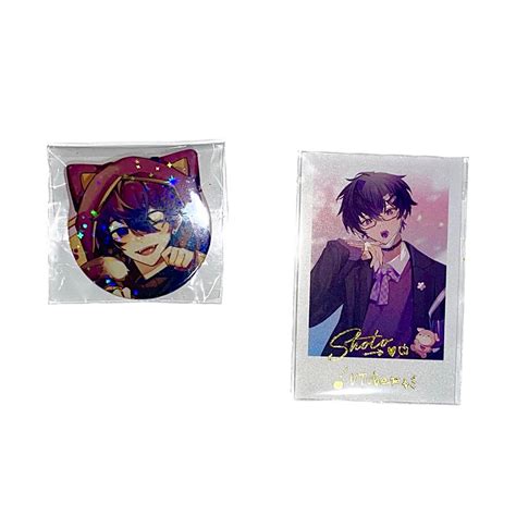 Shoto/Shxtou Vtuber Badge Polaroid Merch, Hobbies & Toys, Memorabilia & Collectibles, Fan ...