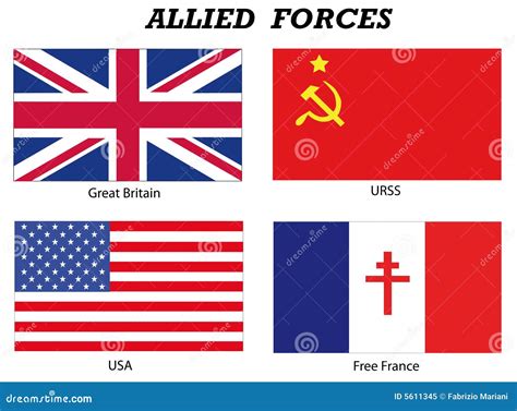 Allied Forces In World War 2 Royalty Free Stock Photo - Image: 5611345