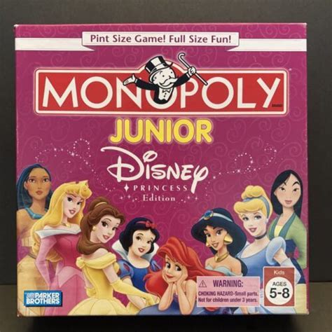 Monopoly Junior Disney Princess Edition by Parker Brothers 2005 ...