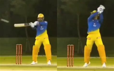 IPL 2020: MS Dhoni brings back his trademark Helicopter shot; video goes viral