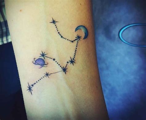 25 Aquarius Constellation Tattoo Designs, Ideas and Meanings for Zodiac ...