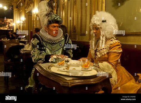 Cafe Florian Interior, Venice Carnival 2012, Venice, Italy Stock Photo - Alamy