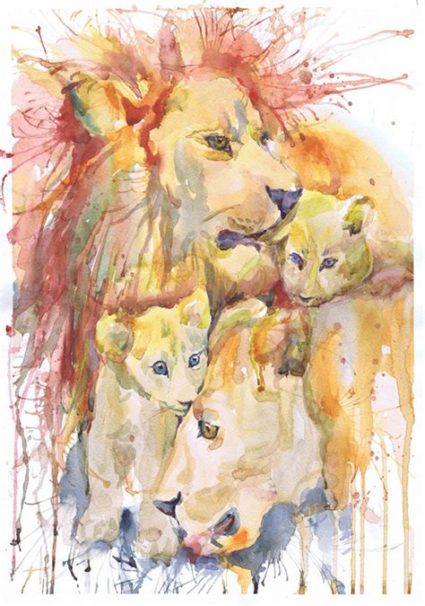 Lion Nursery decor Watercolor Painting Safari Animal Art lion | Etsy ...