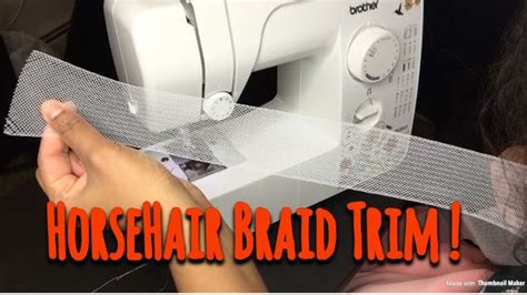 HorseHair Braid trim tutorial !! | Horse hair, Couture sewing techniques, Horse hair braiding