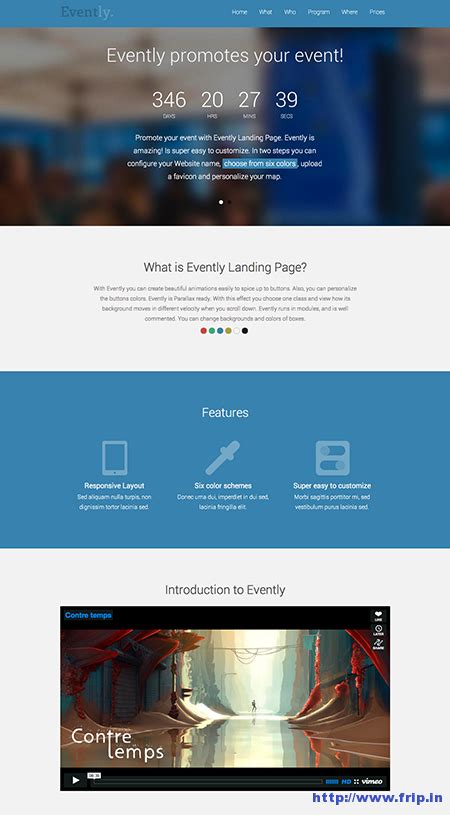 10 Best Event Landing Page Templates For Event, Concerts, Conferences - Frip.in