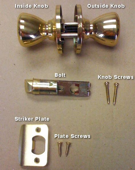 Brass Passage Door Knob Set for Mobile Home Manufactured Housing