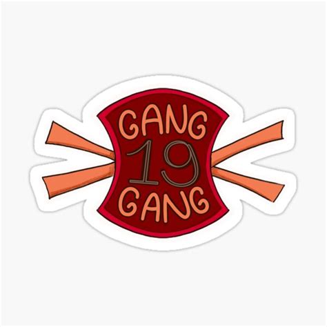 "Gang Gang Logo (Group 19)" Sticker for Sale by togram27 | Redbubble