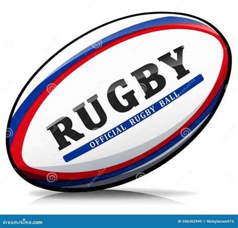 Rugby Ball Or American Football Ball With Red Orange Yellow Tone Of The Fire In White Background ...