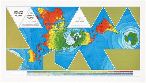 1967 edition of R. Buckminster Fuller’s Dymaxion Airocean World Map - Rare & Antique Maps