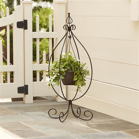 Essential Garden Hanging Basket Plant Stand