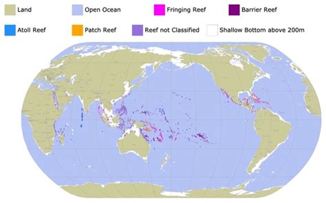 World Map Of Coral Reefs - Allina Madeline