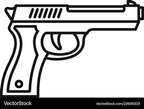 Gun Outline Svg